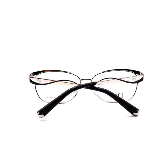 CHRISTIAN DIOR CD3783 0G8Q BLACK MATTE SILVER AUTHENTIC EYEGLASSES - Picture 7 of 8